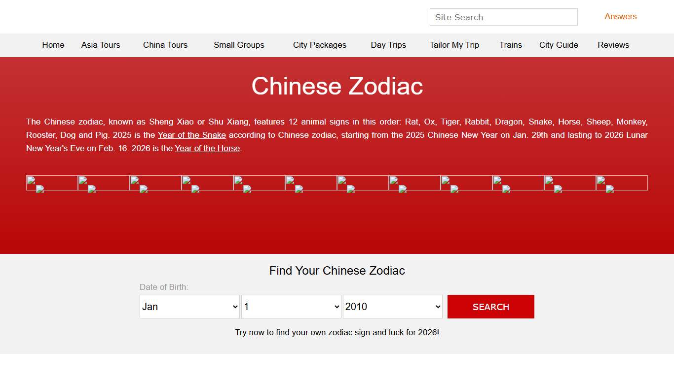 Chinese Zodiac: 2026 Year of Horse, 12 Animal Signs, Calculator