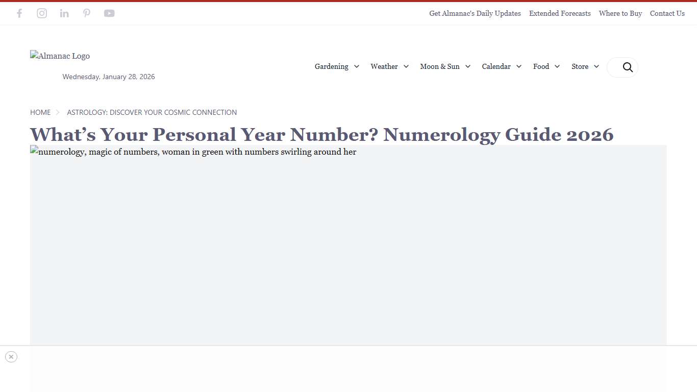 What’s Your Personal Year Number? Numerology Guide 2026 Almanac.com